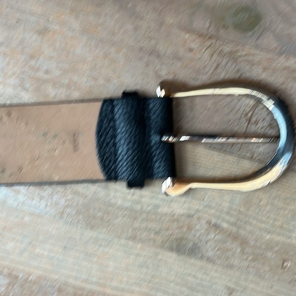 Michael Michael Kors Statement Belt Genuine Leather Studded Size Medium Black - Picture 6 of 7